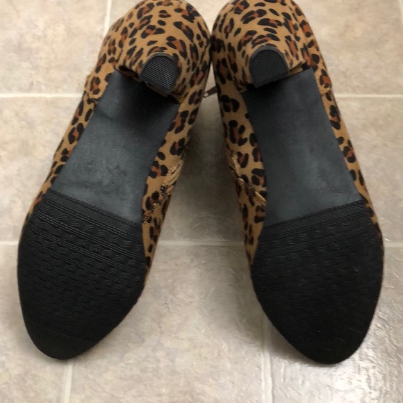 New Angel Steps Boots Leopard Print Size 10 - Picture 6 of 6
